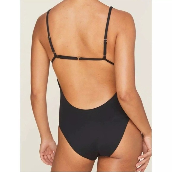 Andie x Demi Moore The Tropez one piece swim suit Black women’s size L beach NWT - Picture 5 of 16